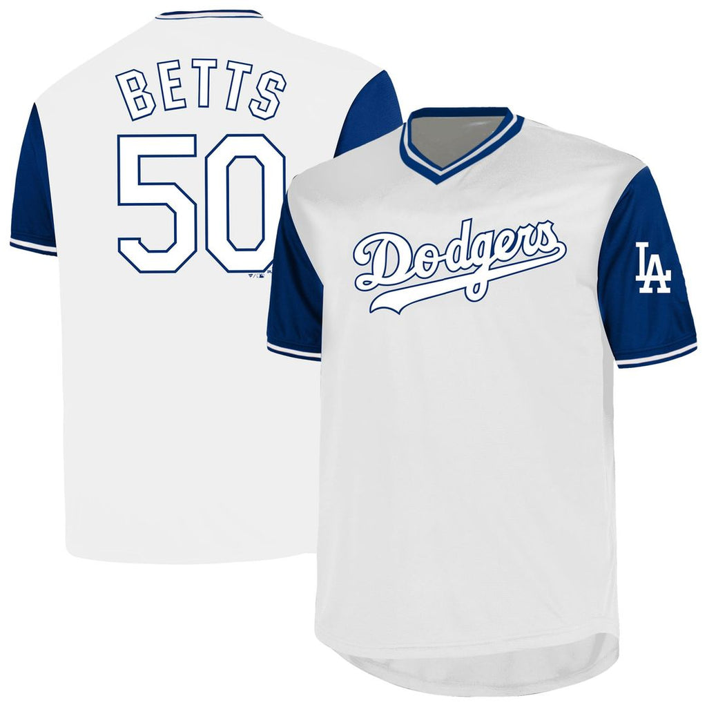 Mookie Betts Los Angeles Dodgers Big & Tall Name & Number Jersey - White