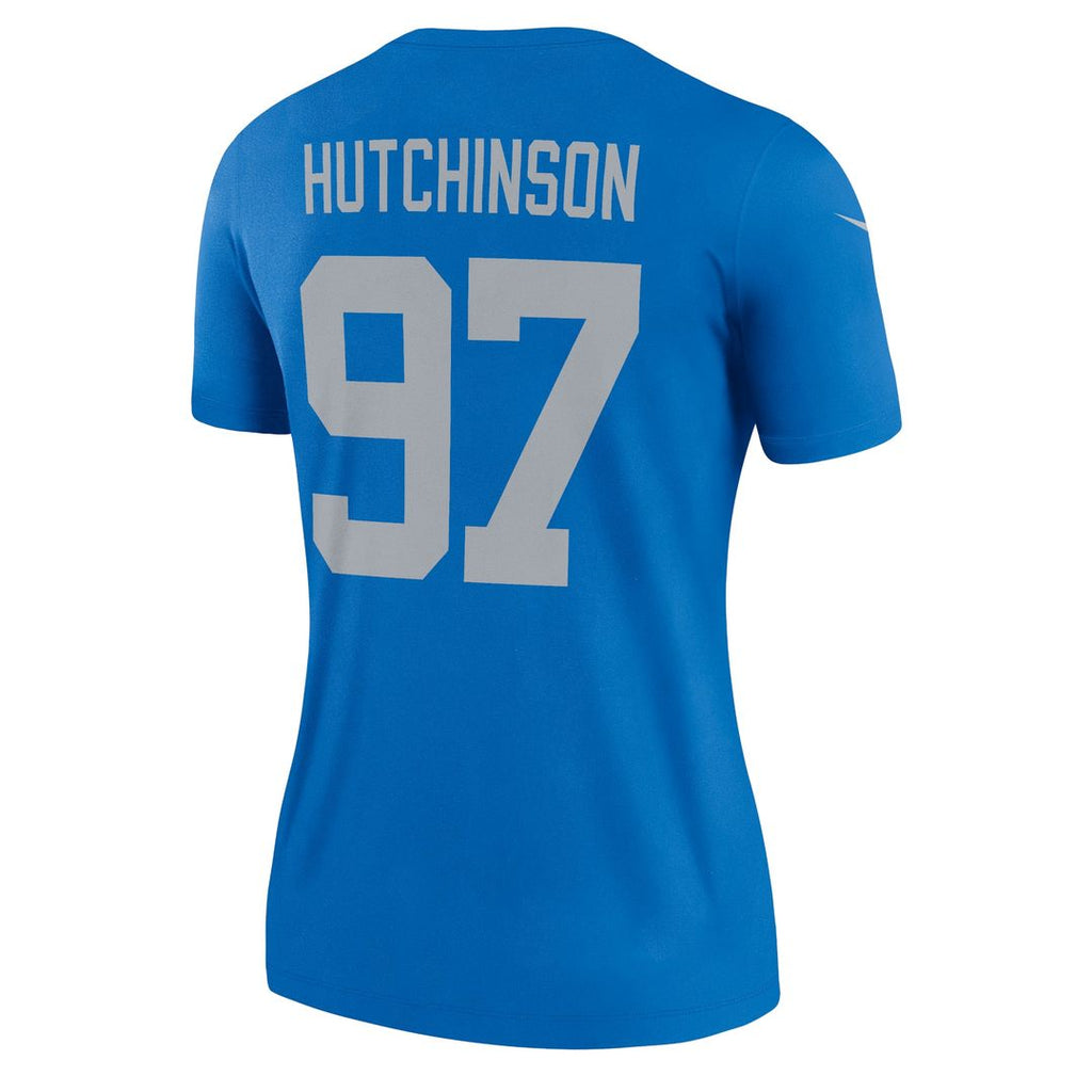 Aidan Hutchinson Detroit Lions Women's Alternate Legend Player Performance Top - Blue