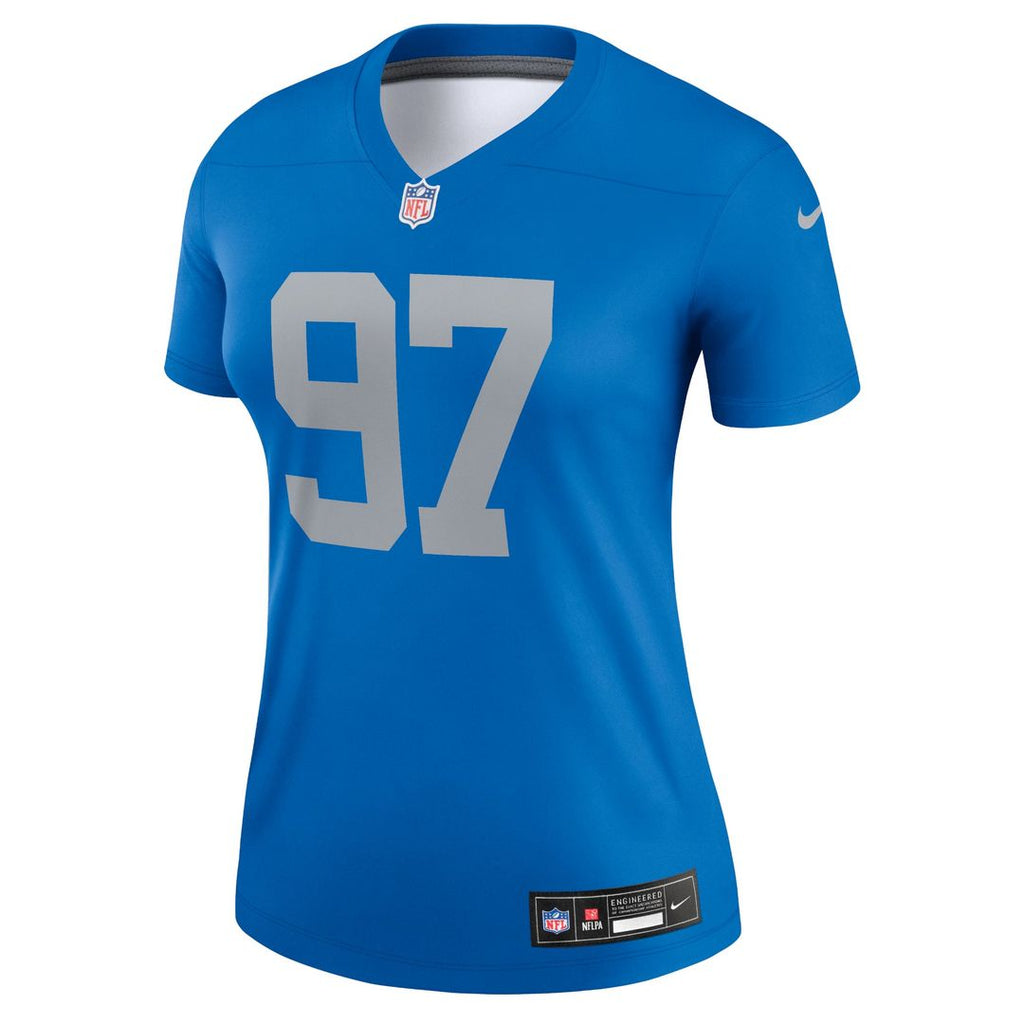 Aidan Hutchinson Detroit Lions Women's Alternate Legend Player Performance Top - Blue