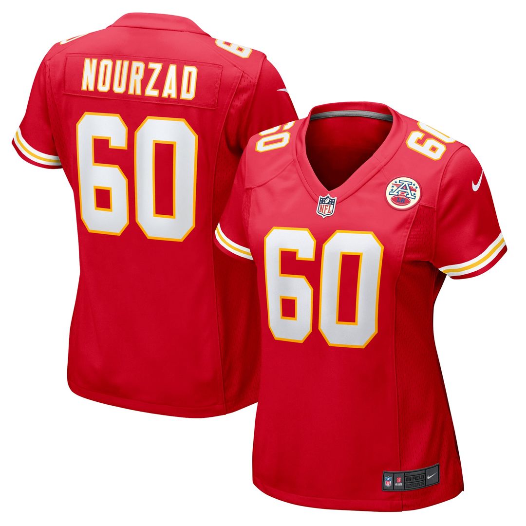 Hunter Nourzad Kansas City Chiefs Women's Jersey - Red