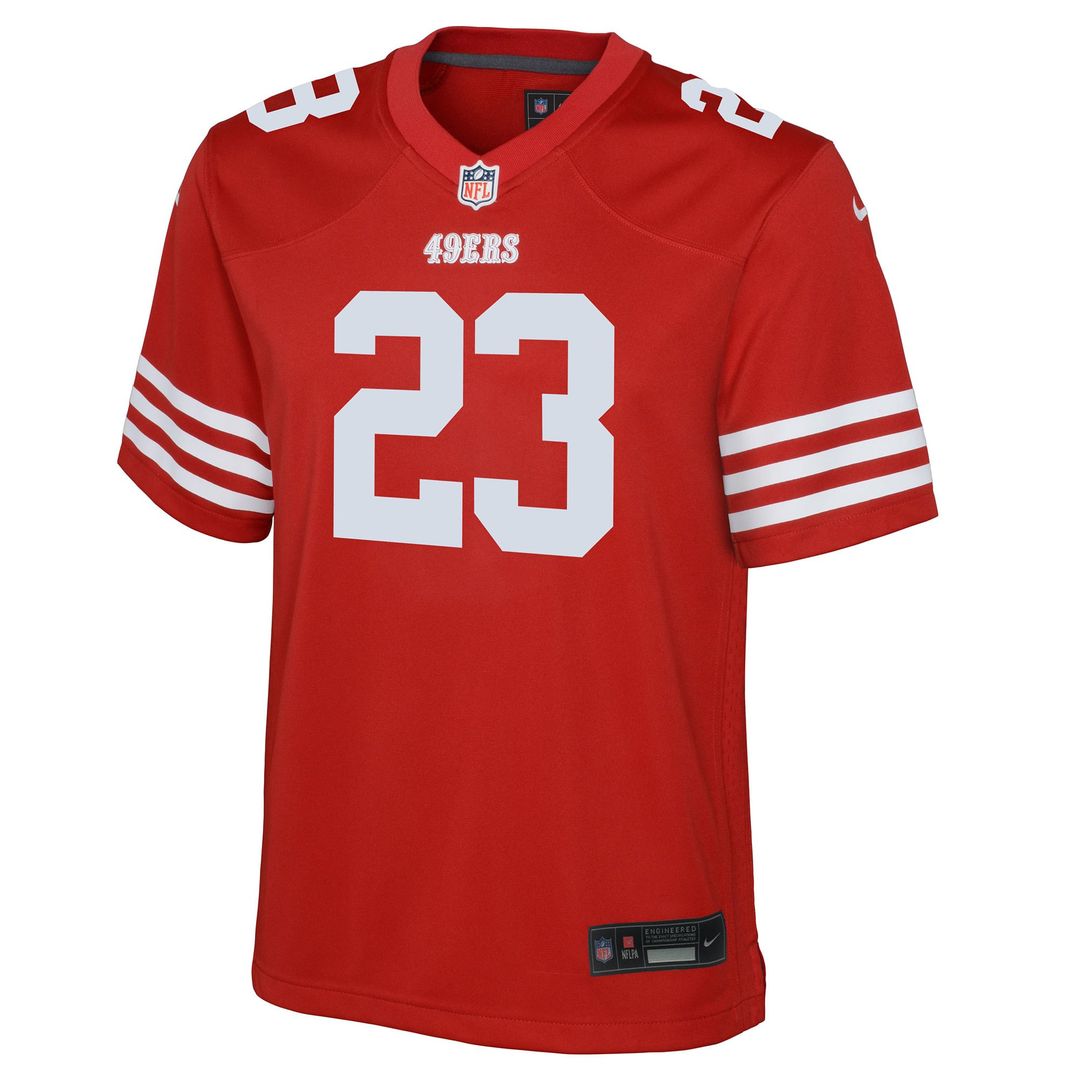 Christian McCaffrey San Francisco 49ers Youth Jersey - Scarlet