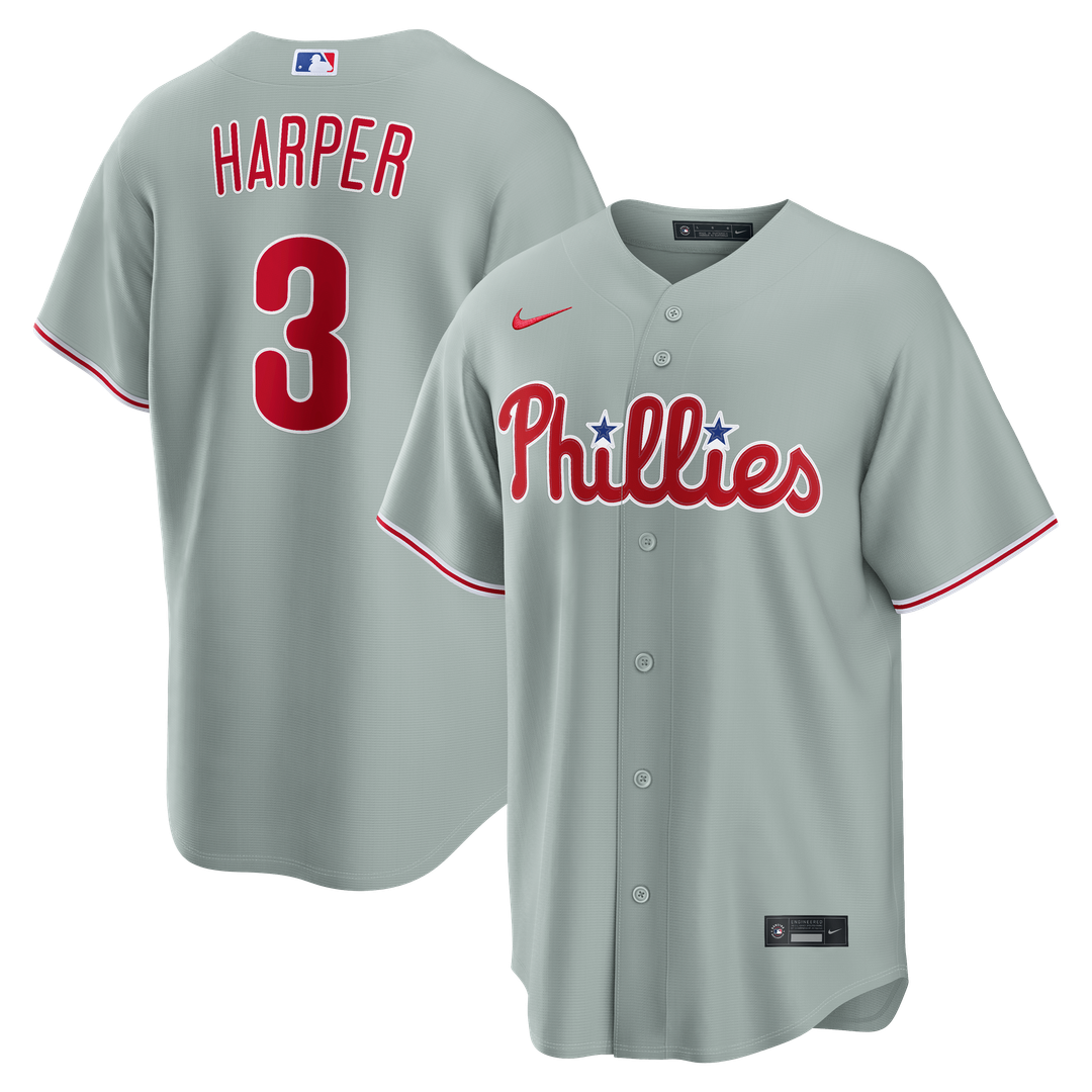 Bryce Harper Philadelphia Phillies Road Jersey - Gray