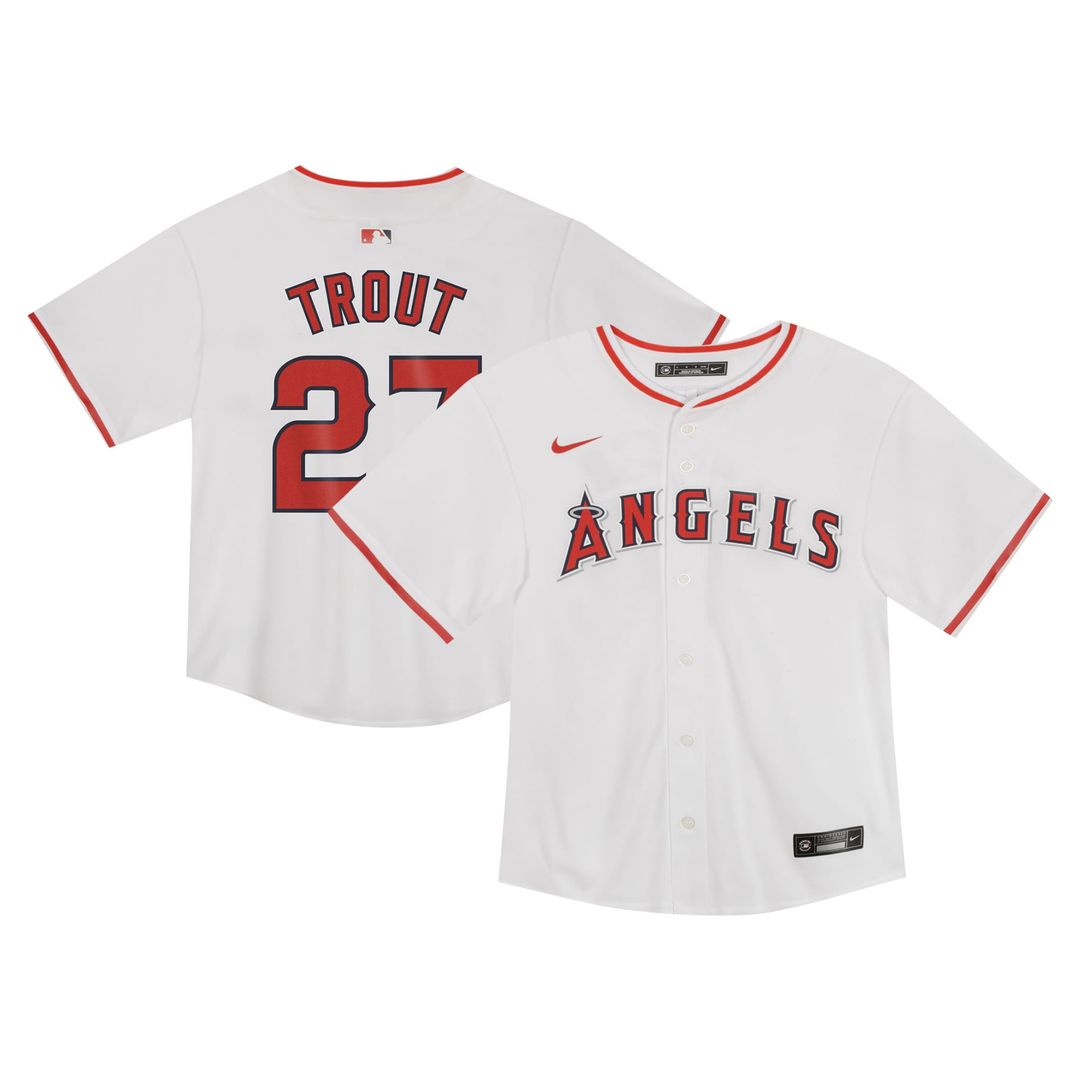 Mike Trout Los Angeles Angels Toddler Jersey - White