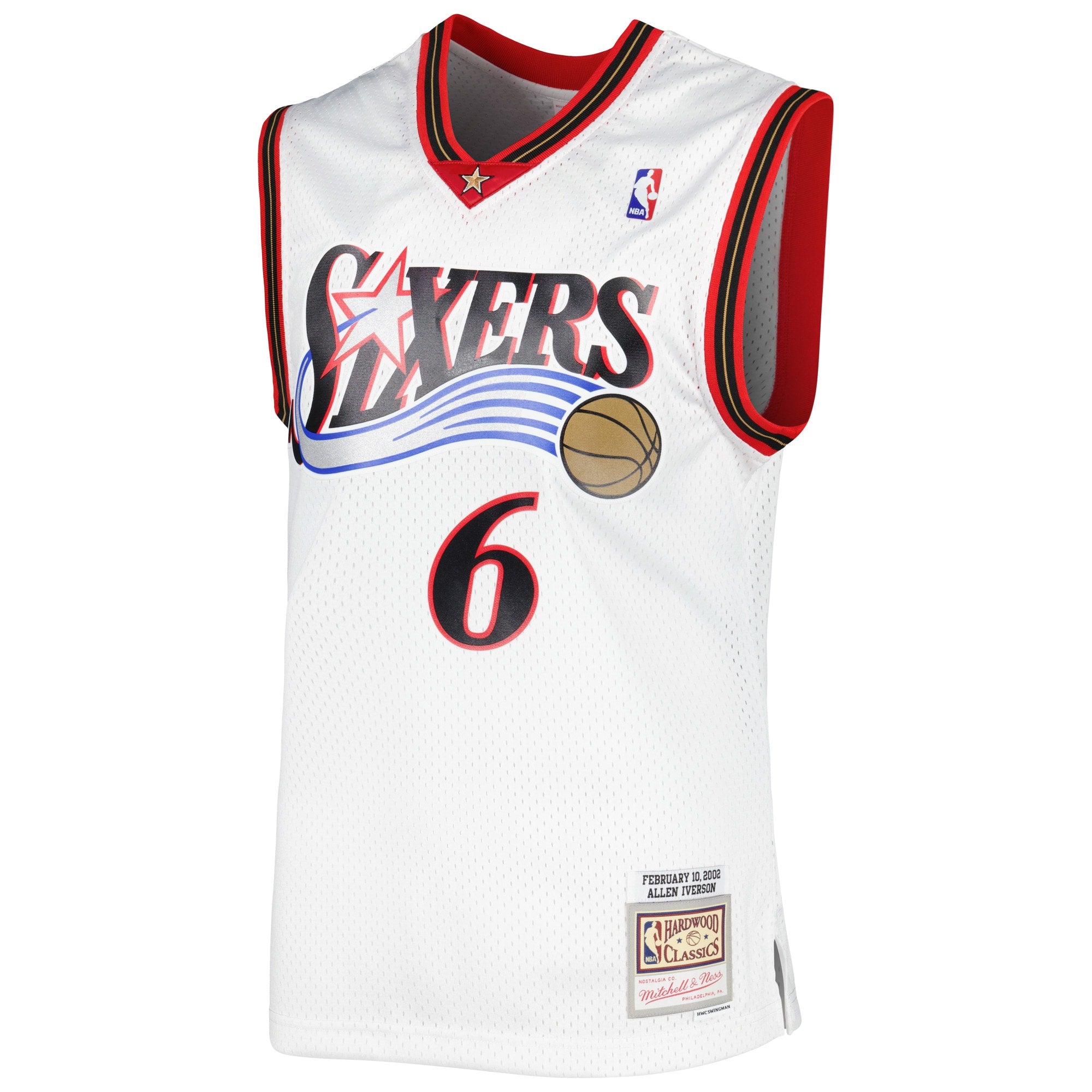 Allen Iverson Philadelphia 76ers 2002/03 Hardwood Classics Swingman Jersey - Mens