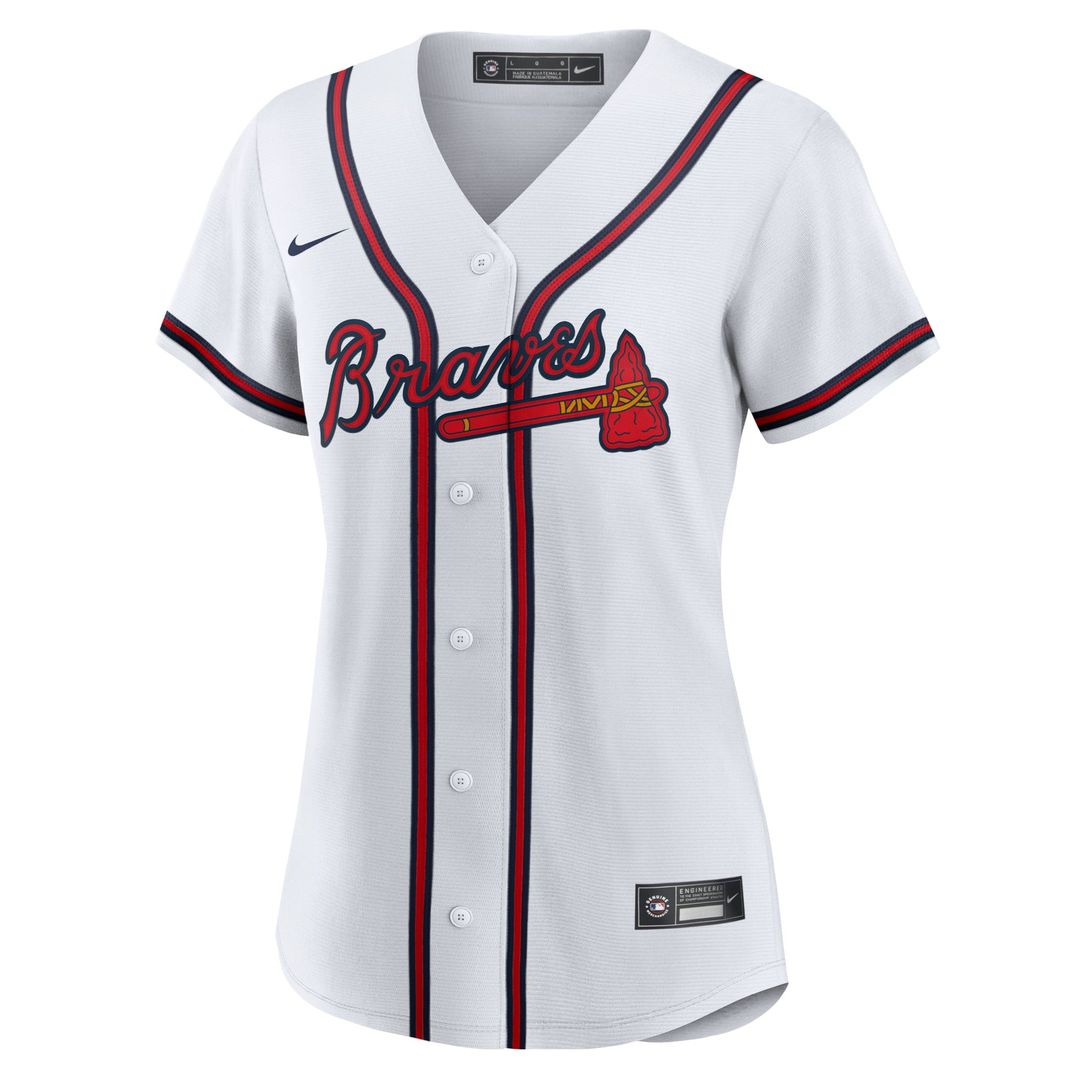 Ronald Acuna Jr. Atlanta Braves Women's Home Replica Player Jersey - White