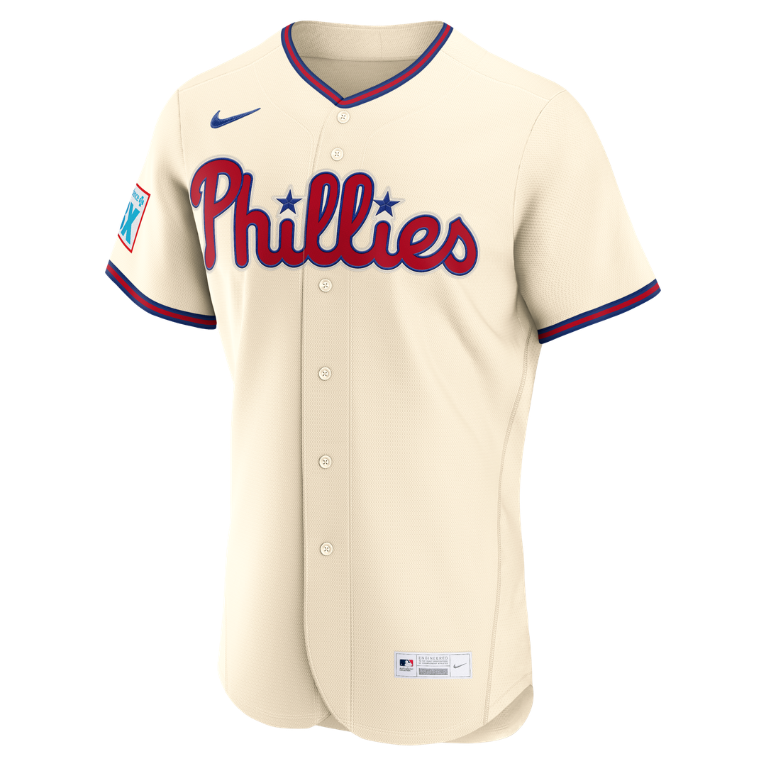 Bryce Harper Philadelphia Phillies Alternate Authentic Sponsor Patch Jersey - Light Blue
