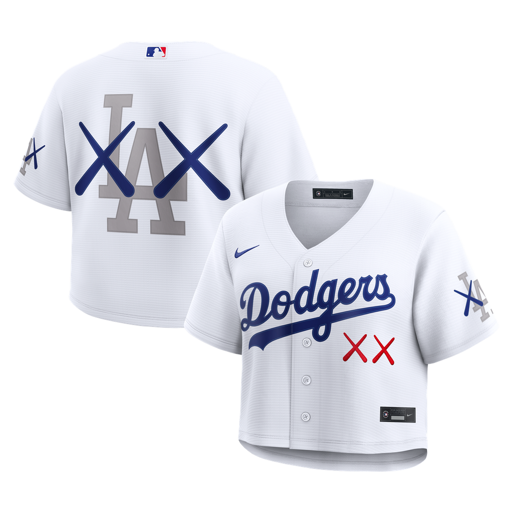 Los Angeles Dodgers Women's Cropped Jersey - White