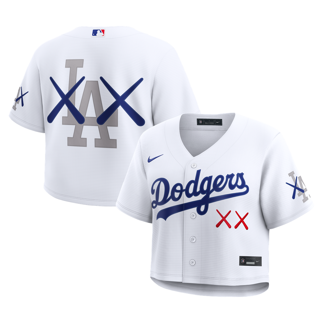 Los Angeles Dodgers Women's Cropped Jersey - White