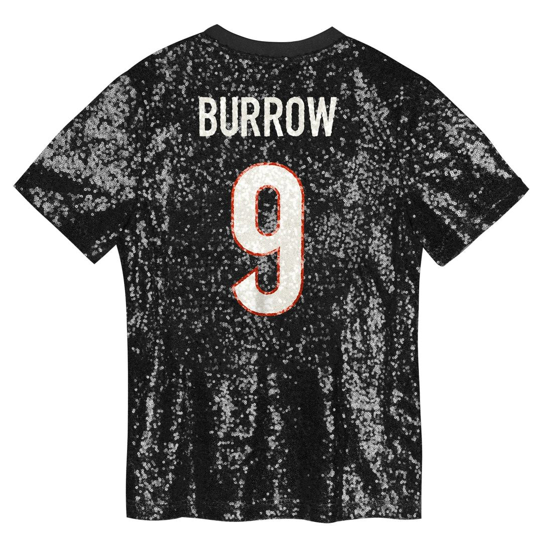 Joe Burrow Cincinnati Bengals Women's Player Name & Number V-Neck Fashion Jersey - Black