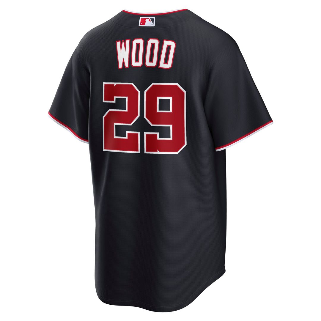 James Wood Washington Nationals Alternate Jersey - Navy