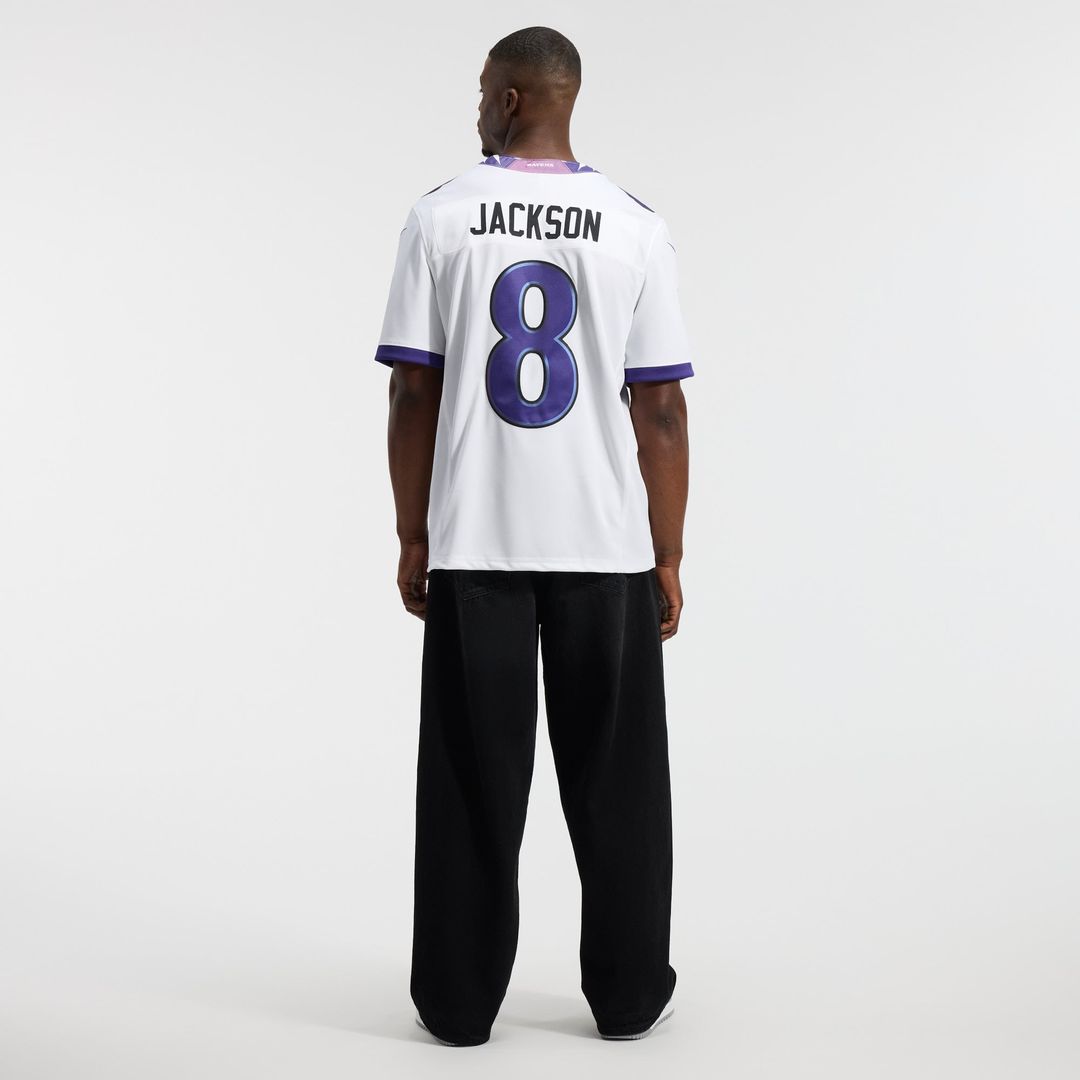 Lamar Jackson Baltimore Ravens Stitched Jersey - White