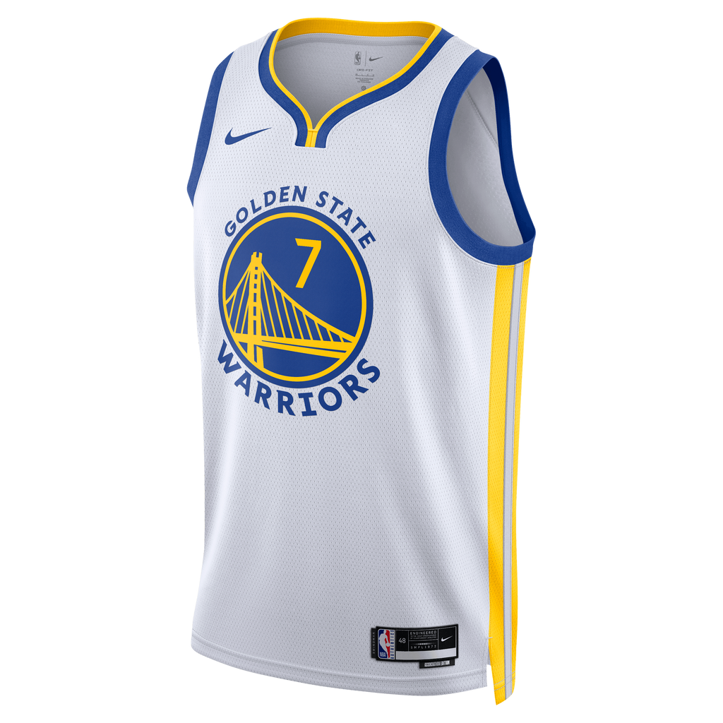 Golden State Warriors Jersey - White - Kristaps Porziņģis - Unisex