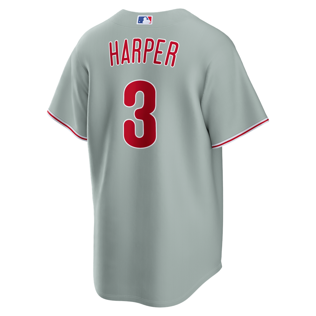 Bryce Harper Philadelphia Phillies Road Jersey - Gray