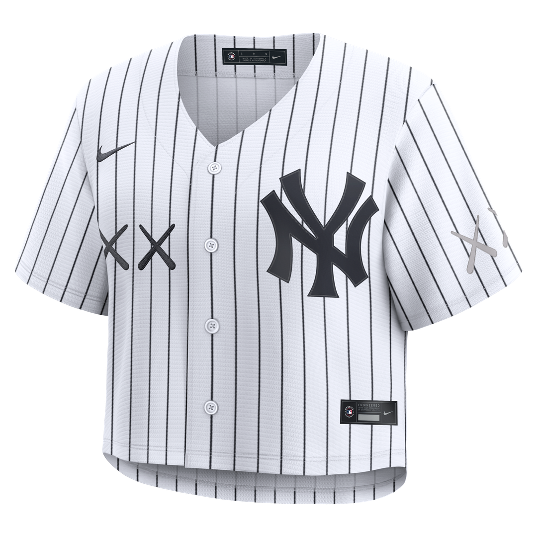 New York Yankees Women's Cropped Jersey - White