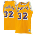 Men's Magic Johnson Gold Los Angeles Lakers 1984-85 Jersey