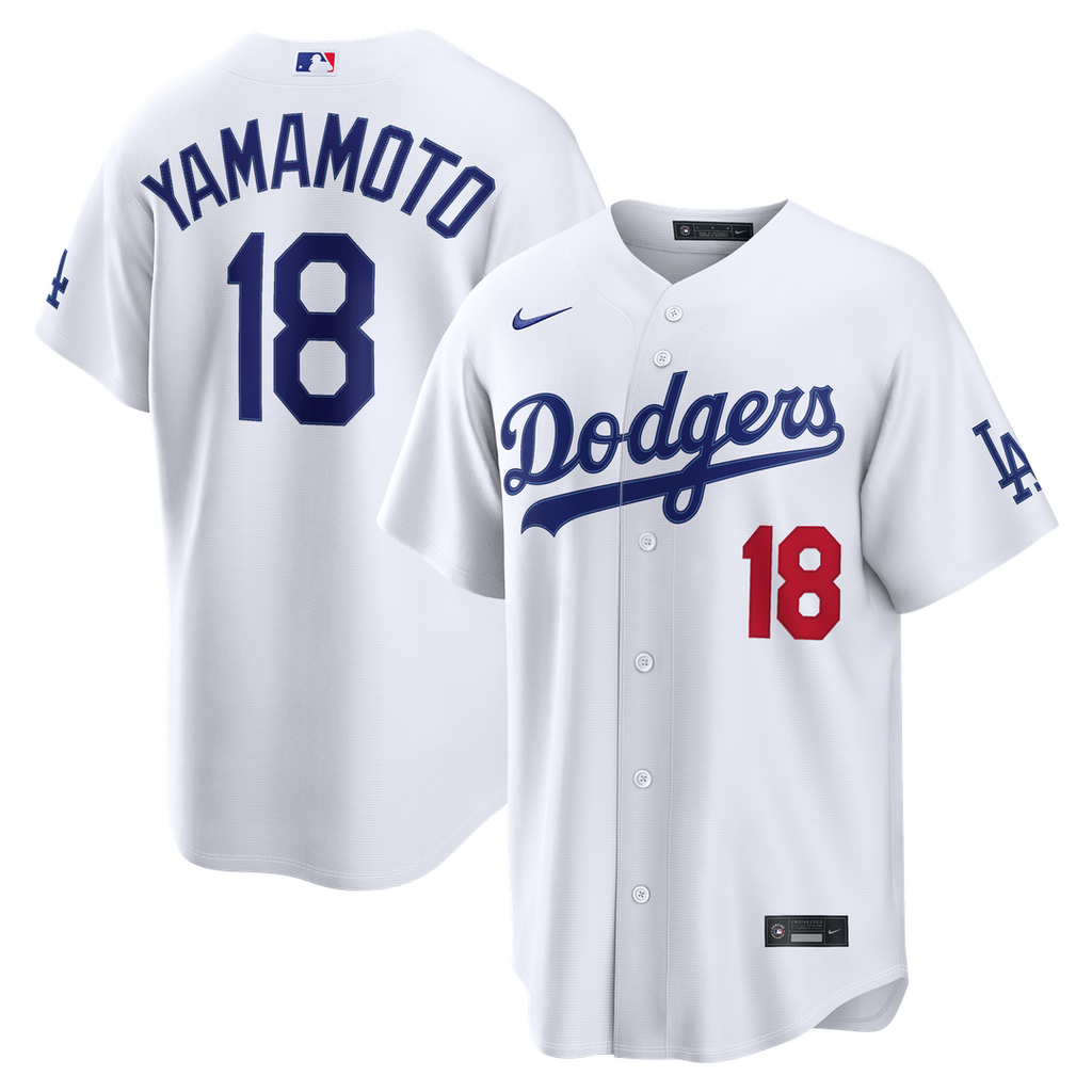 Yoshinobu Yamamoto Los Angeles Dodgers Home Jersey - White