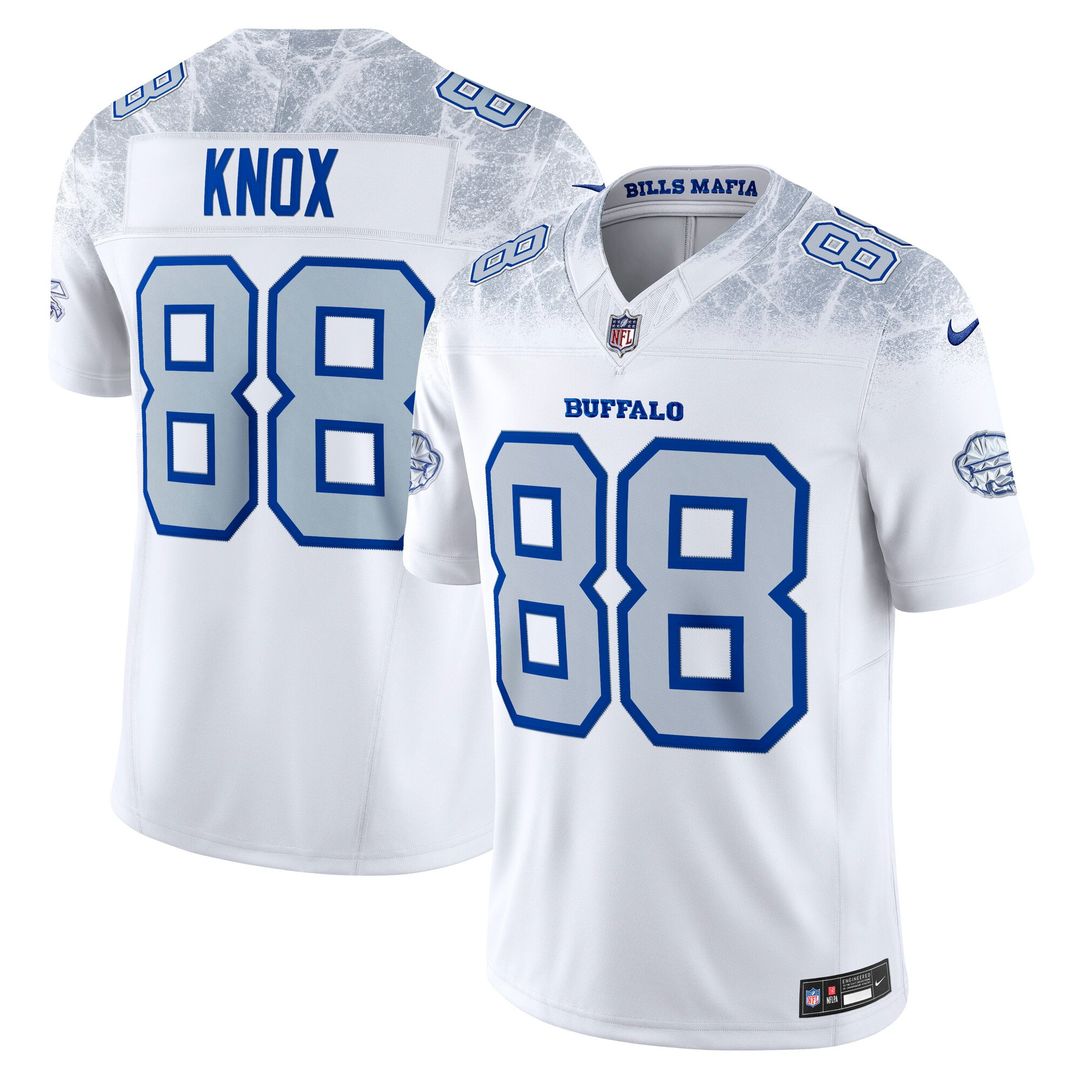 Dawson Knox Buffalo Bills Rivalries Collection Stitched Jersey - White