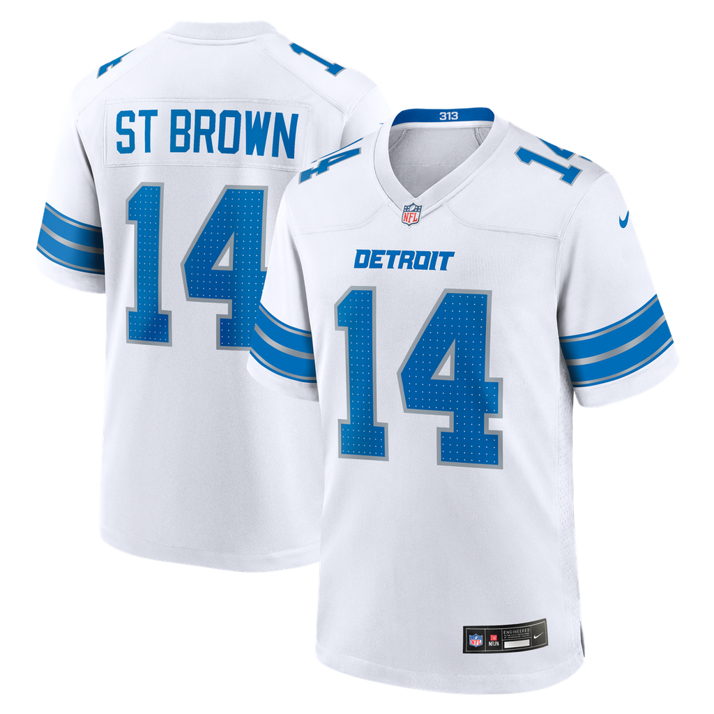 Amon-Ra St. Brown Detroit Lions Jersey - White