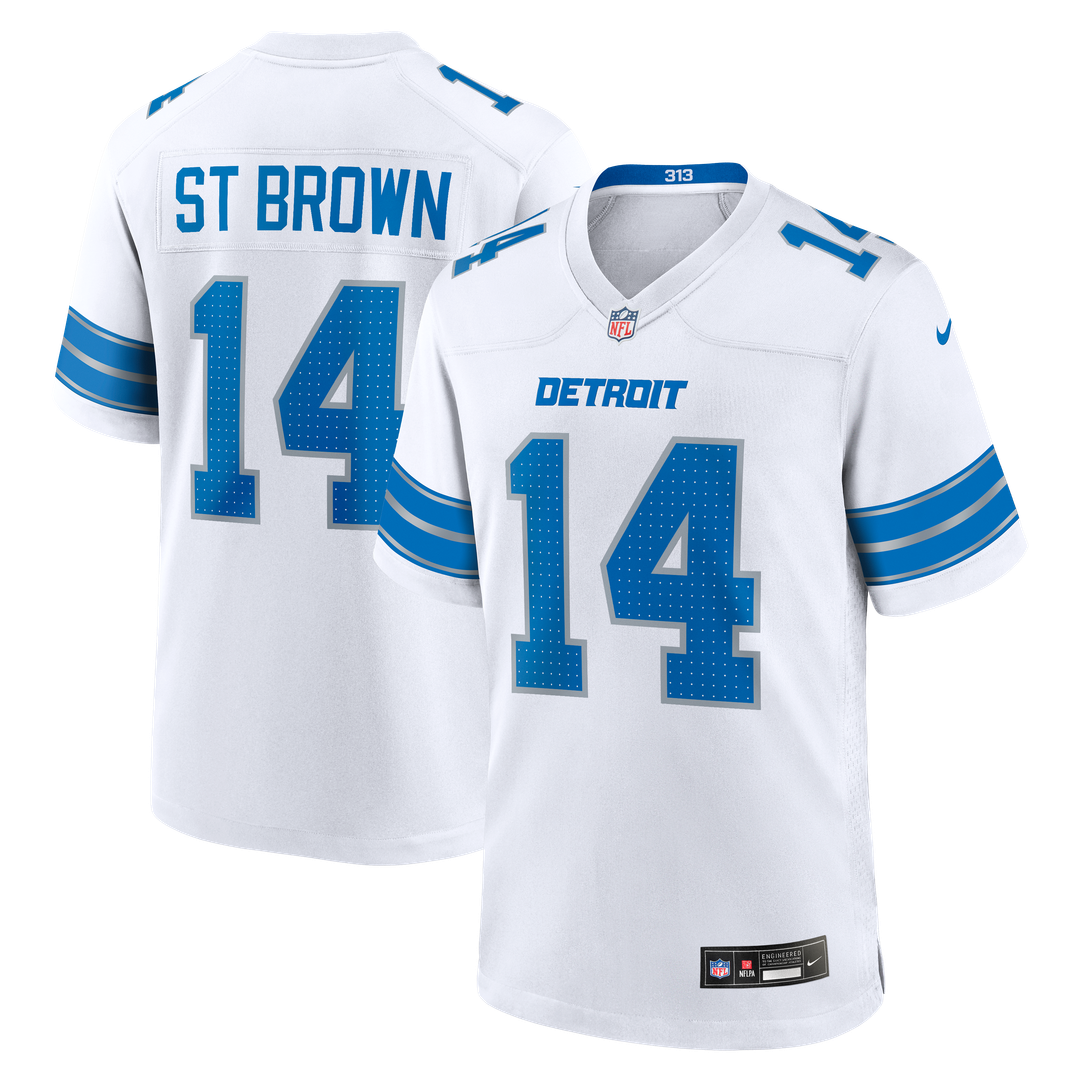 Amon-Ra St. Brown Detroit Lions Jersey - White