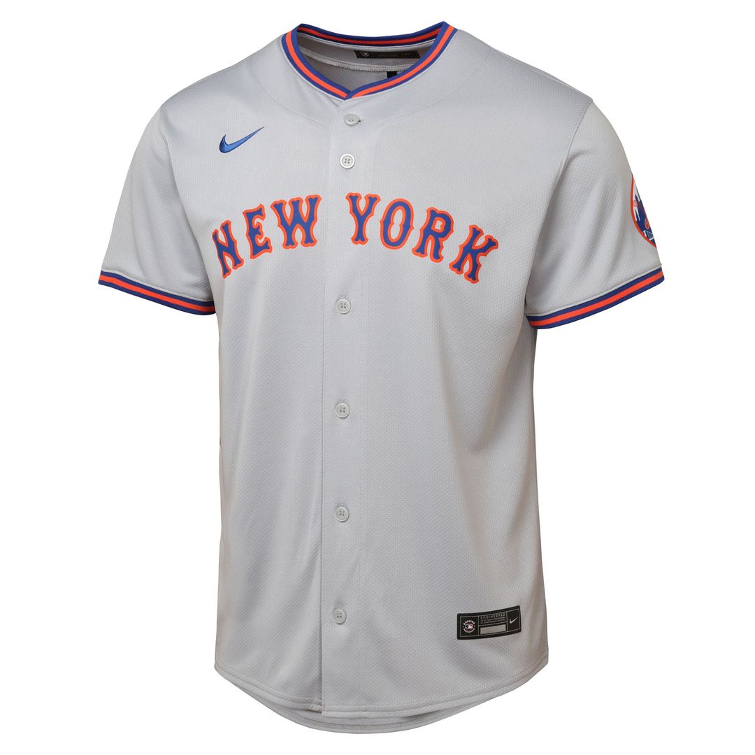 New York Mets Youth Road Jersey - Gray