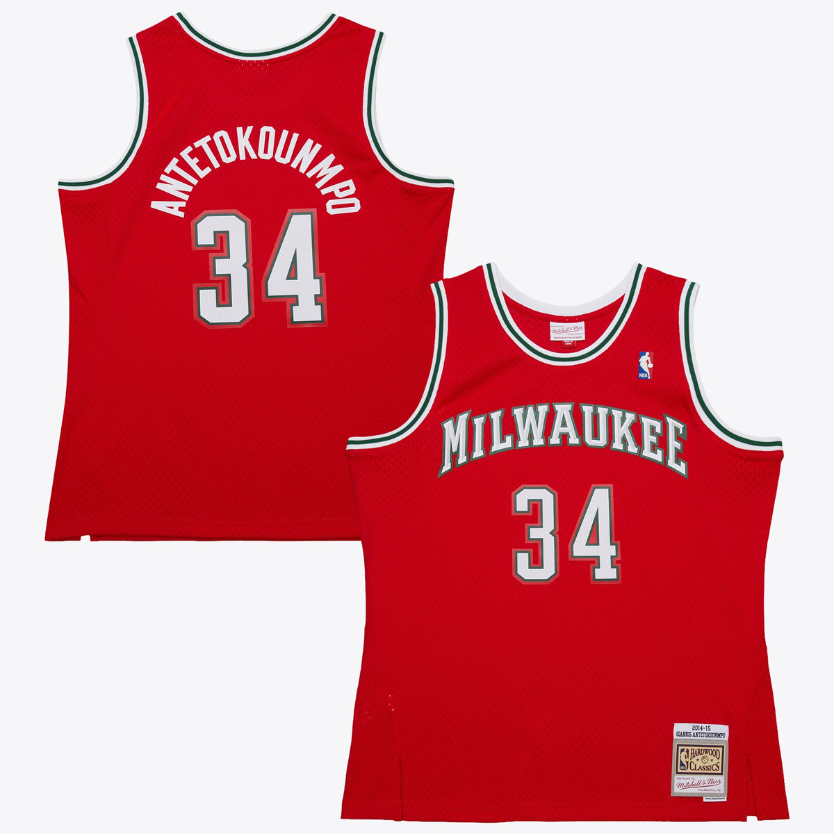 Milwaukee Bucks Giannis Antetokounmpo 2014 Dark Alternate Jersey - Red