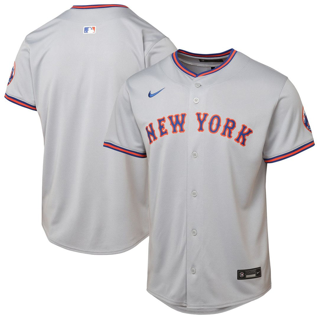New York Mets Youth Road Jersey - Gray