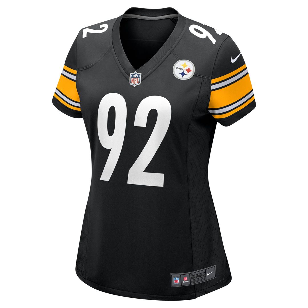 James Harrison Pittsburgh Steelers Women's Retired Jersey - Black