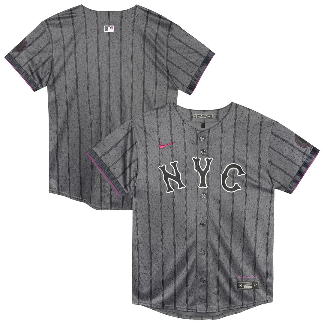 New York Mets Preschool Jersey - Gray