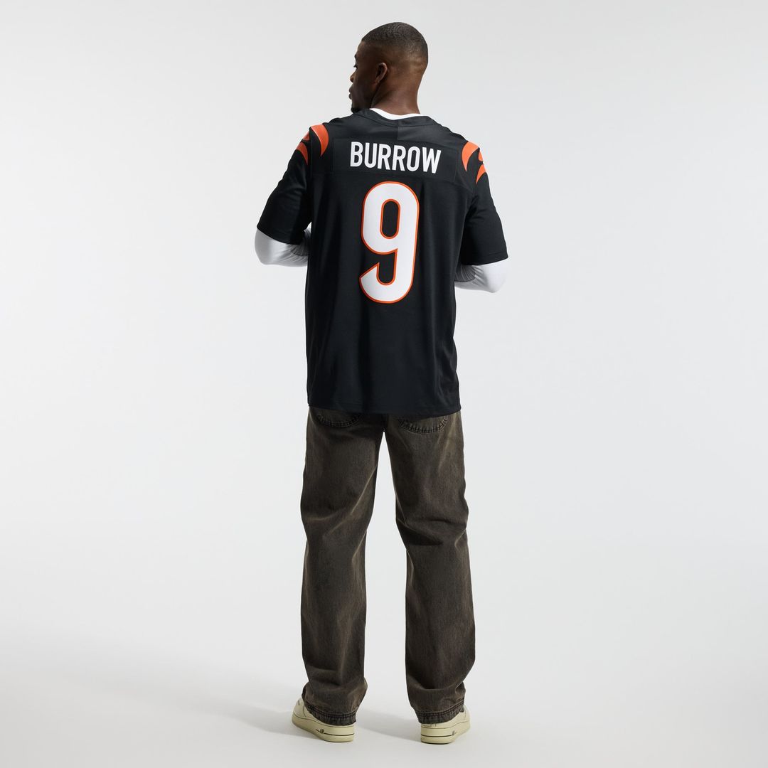 Joe Burrow Cincinnati Bengals Team Stitched Jersey - Black