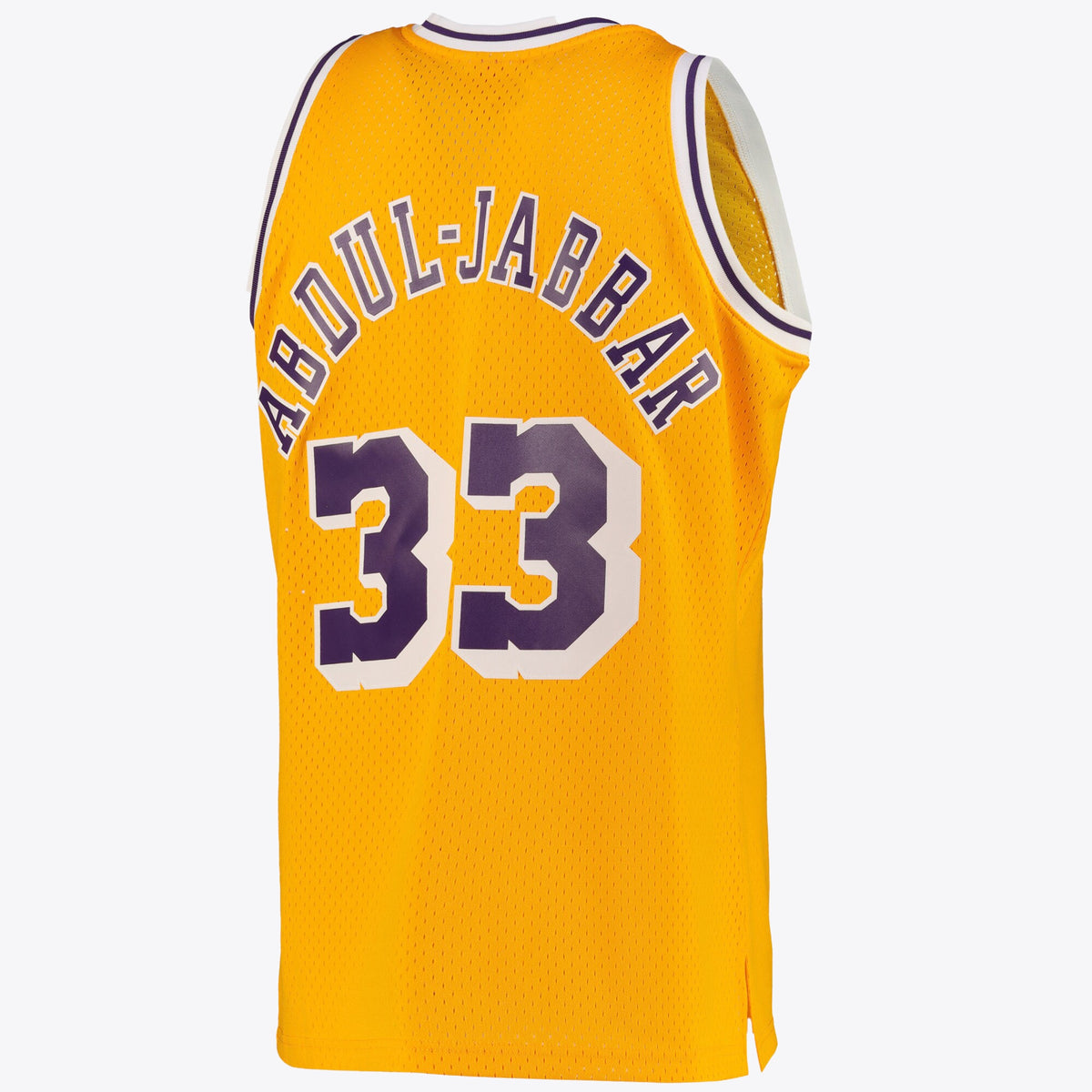 Los Angeles Lakers Kareem Abdul-Jabbar Road Jersey - Light Gold - Mens