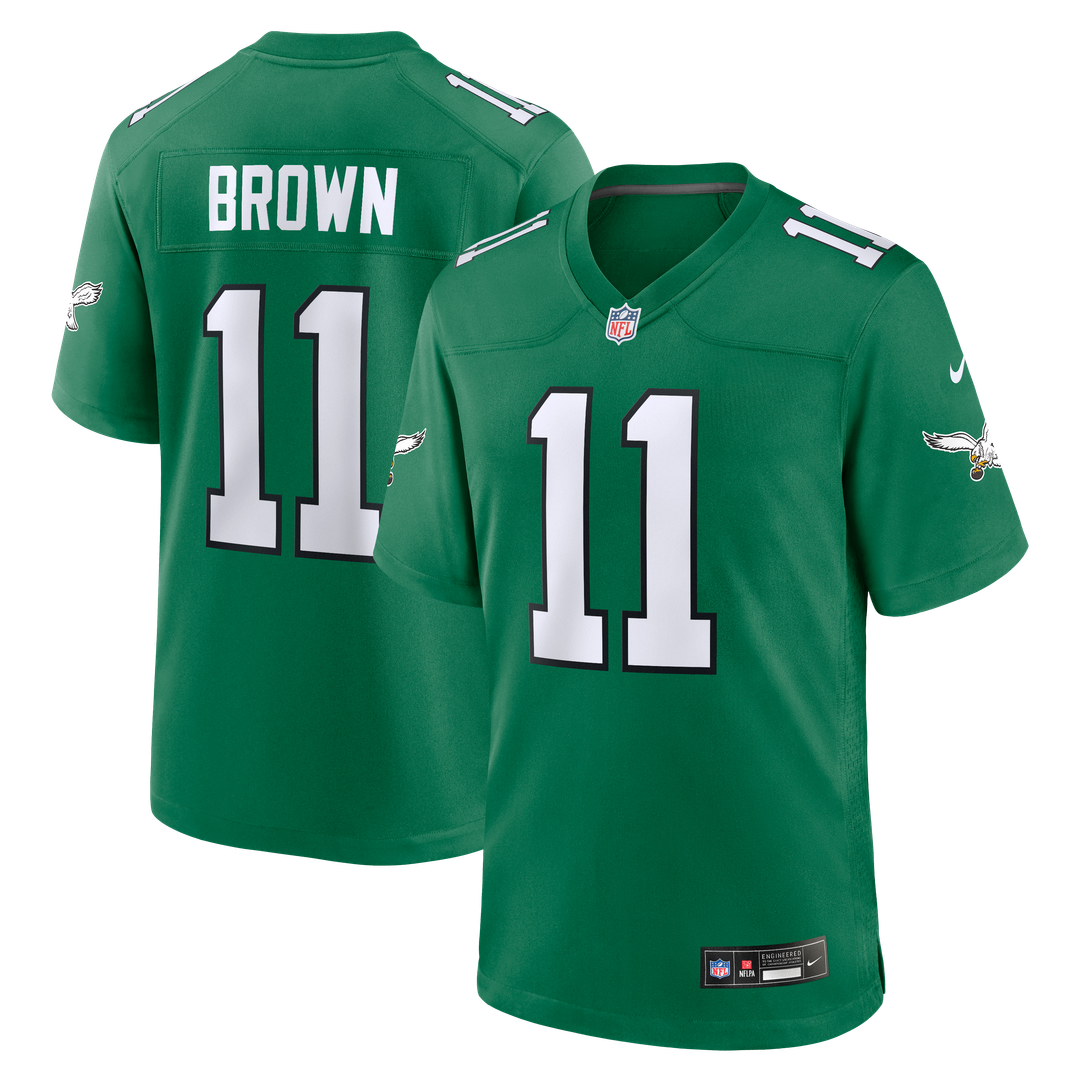 A.J. Brown Philadelphia Eagles Team Jersey - Midnight Green