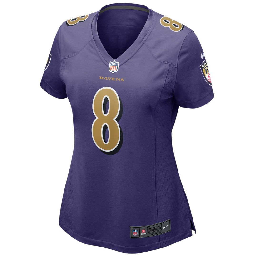Lamar Jackson Baltimore Ravens Women's Alternate Jersey - Purple