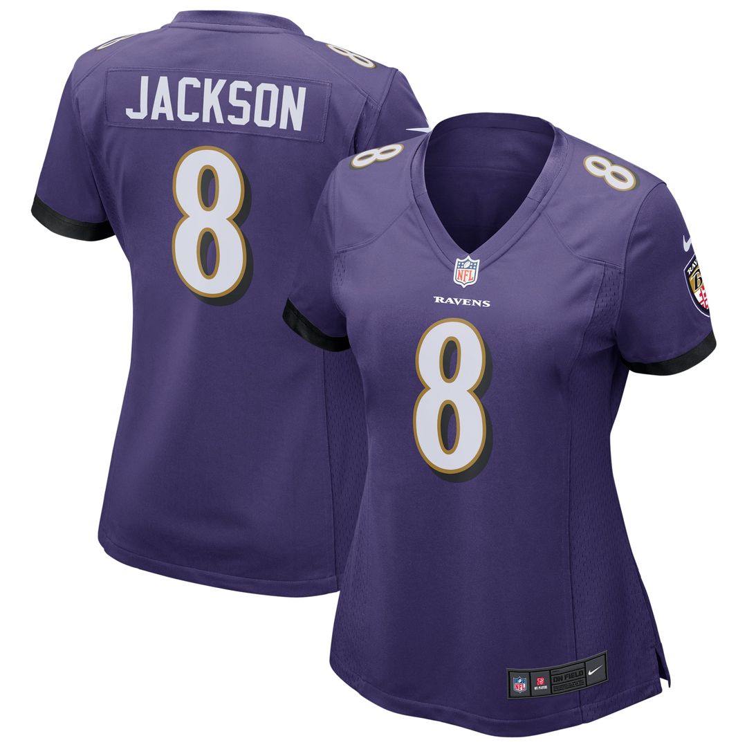 Lamar Jackson Baltimore Ravens Women's Jersey - Purple
