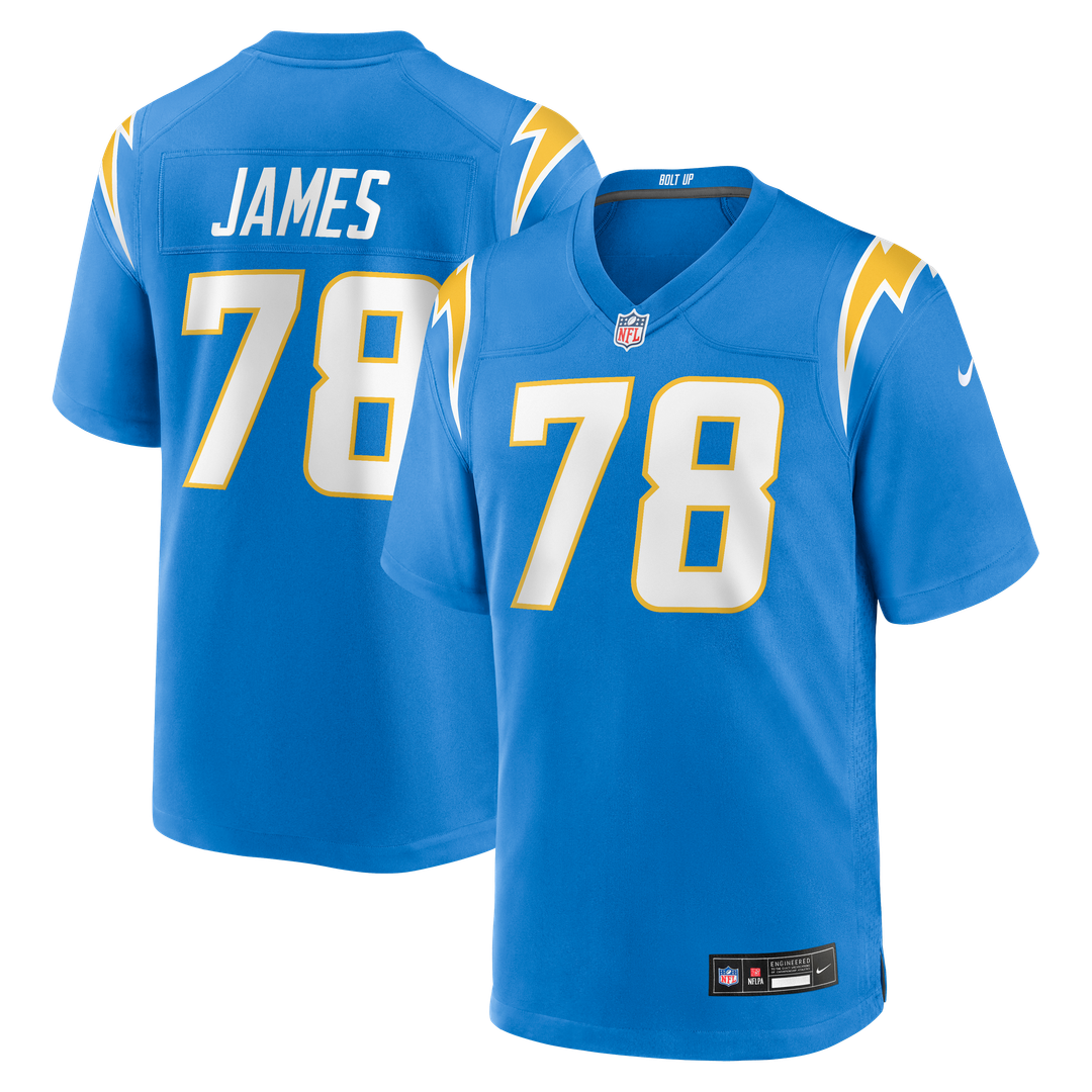 Andre James Los Angeles Chargers Team Jersey - Powder Blue