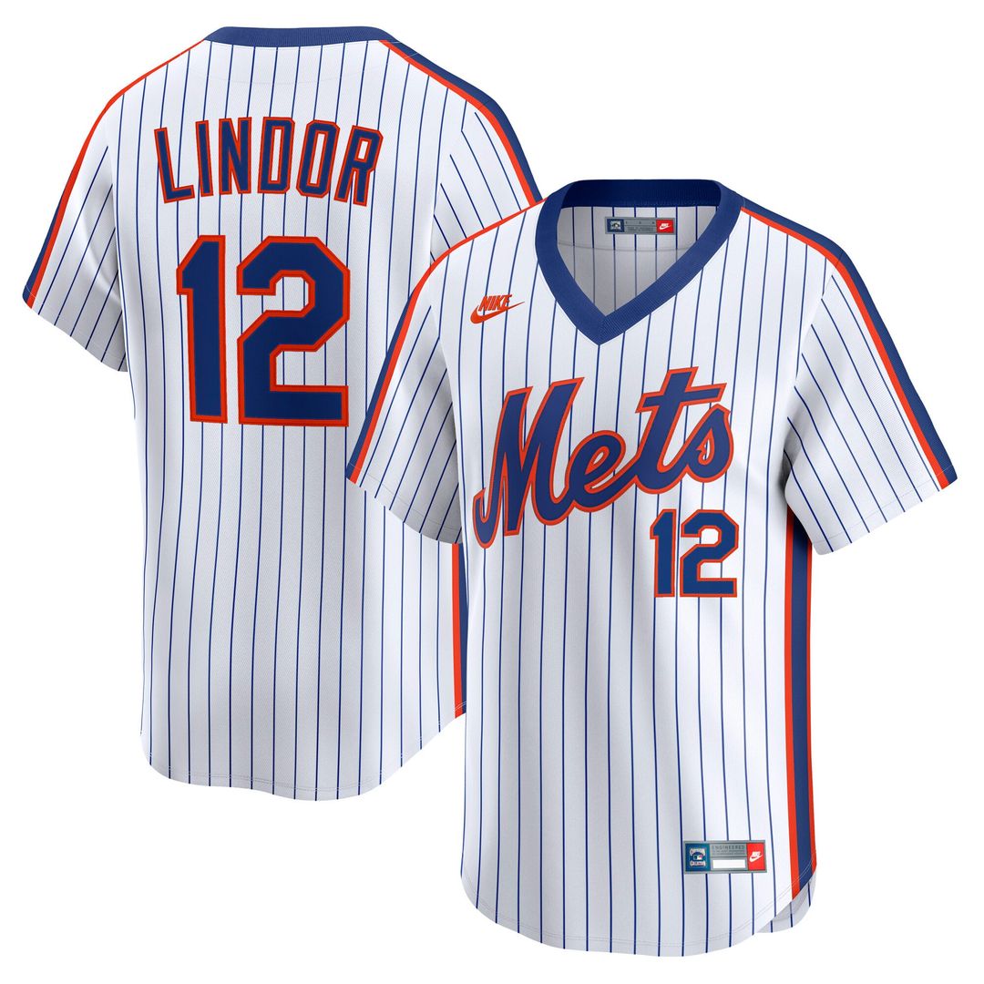 Francisco Lindor New York Mets Throwback Jersey - White