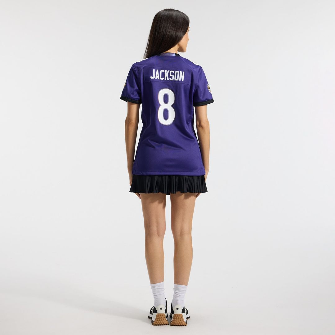 Lamar Jackson Baltimore Ravens Women's Team Jersey - Purple