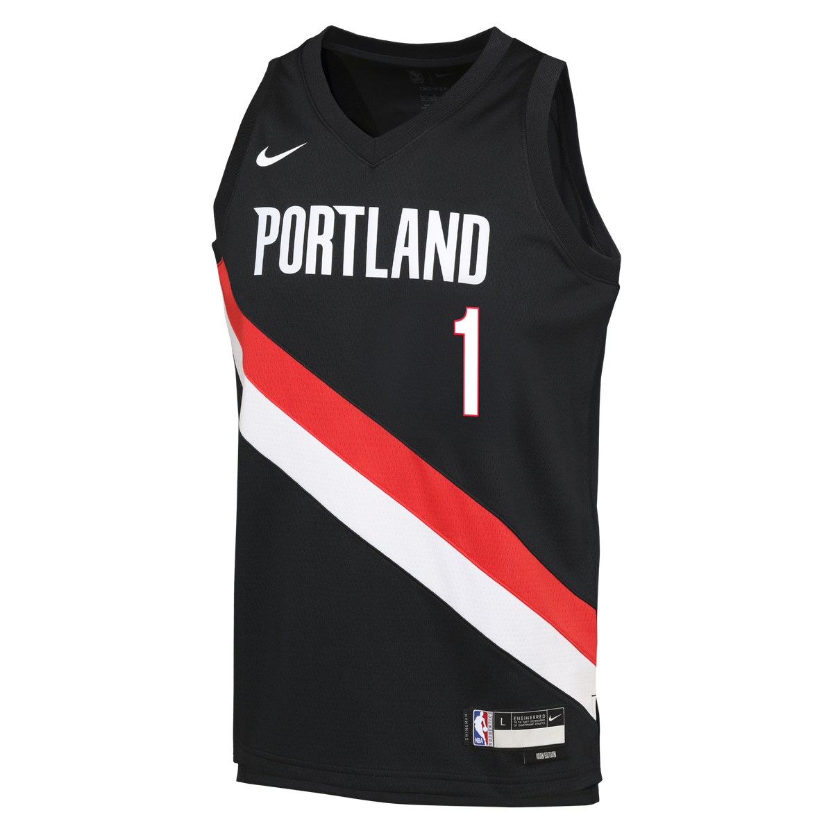 Portland Trail Blazers Replica Jersey - Black - Ja Morant - Youth