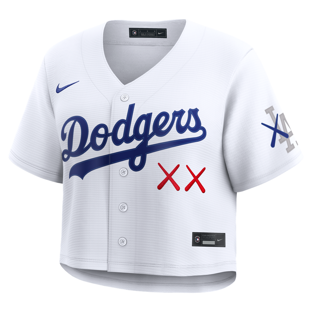 Los Angeles Dodgers Women's Cropped Jersey - White