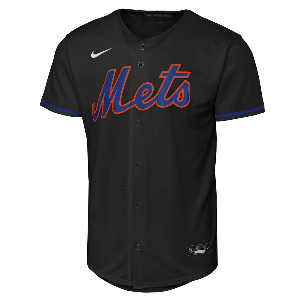 Francisco Lindor New York Mets Youth Alternate Jersey - Black