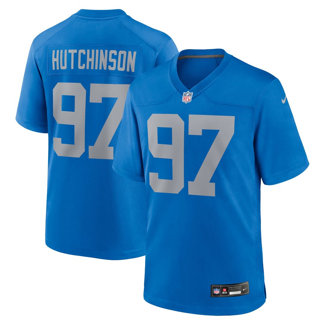 Aidan Hutchinson Detroit Lions Alternate Jersey - Blue