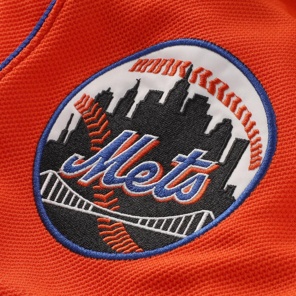 Mike Piazza New York Mets Mesh Batting Practice Button-Up Jersey - Orange