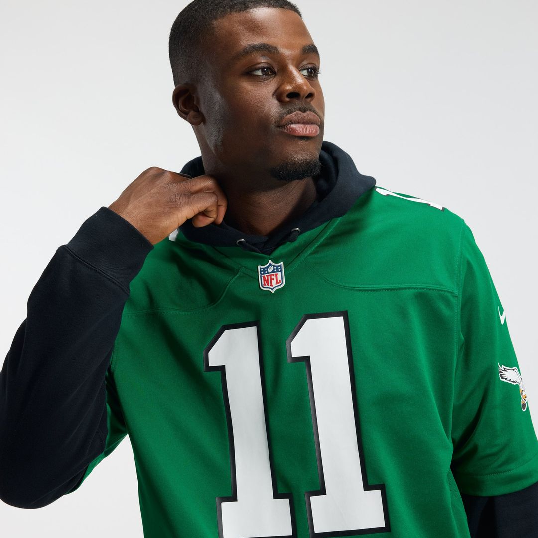 A.J. Brown Philadelphia Eagles Alternate Jersey - Kelly Green