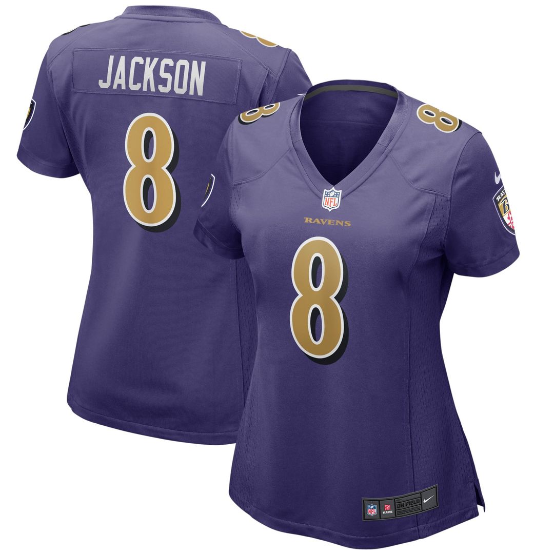 Lamar Jackson Baltimore Ravens Women's Alternate Jersey - Purple