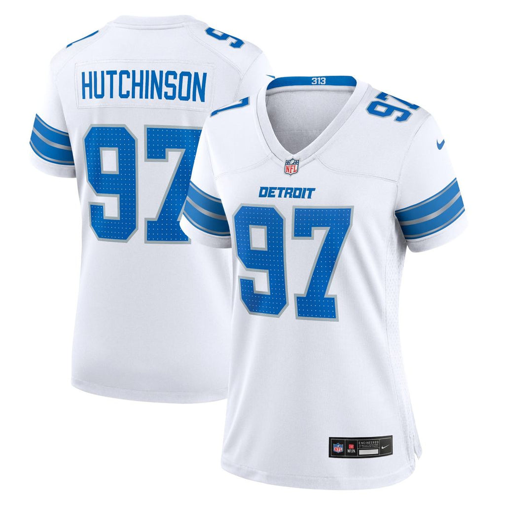 Aidan Hutchinson Detroit Lions Women's Jersey - White
