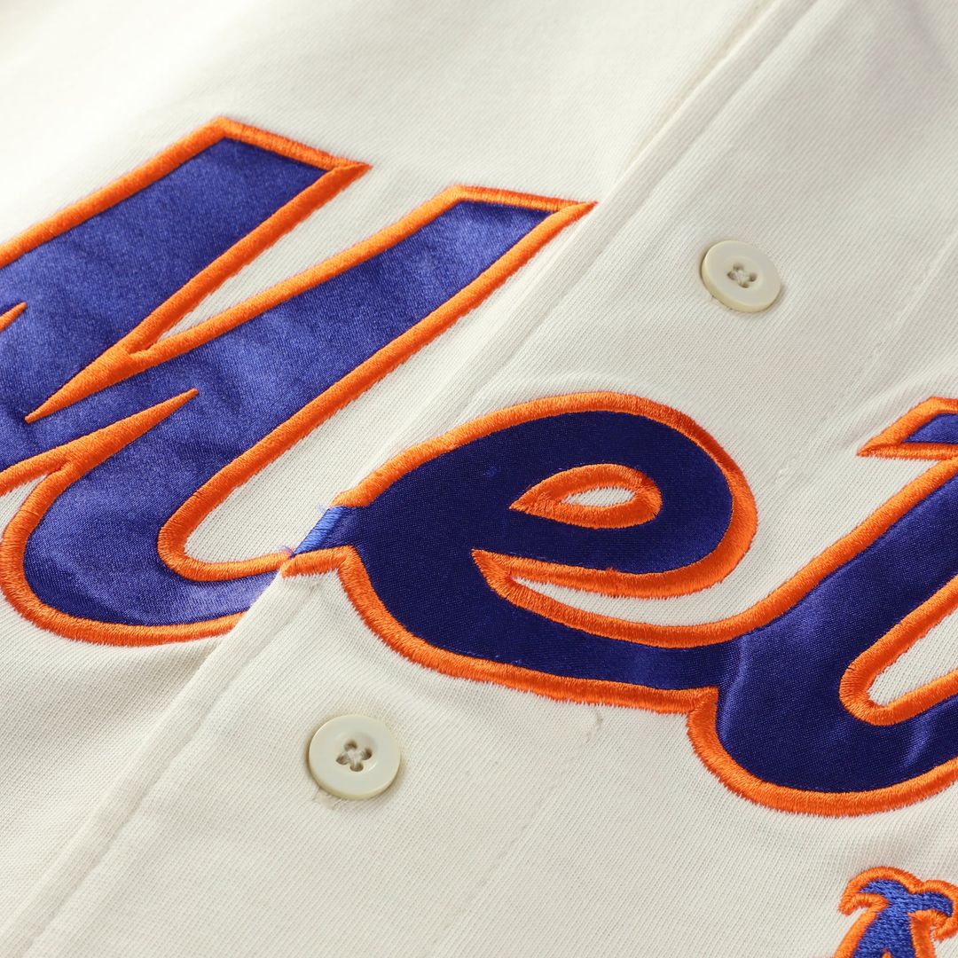 New York Mets Big & Tall Two-Color Fashion Jersey - Cream/Royal