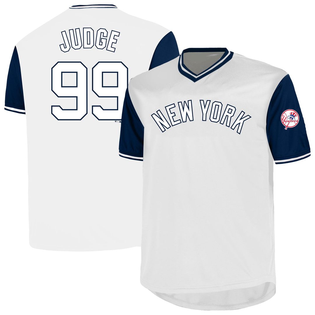 Aaron Judge New York Yankees Big & Tall Name & Number Jersey - White