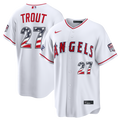 2026 All-Star Edition Stars & Stripes Los Angeles Angels Mike Trout White Jersey