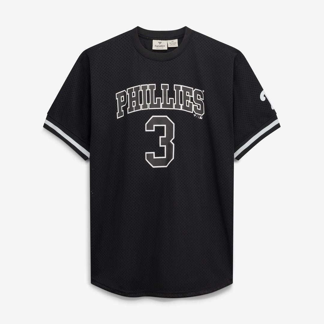 Bryce Harper Philadelphia Phillies Big & Tall Heavyweight Mesh Jersey - Black/White