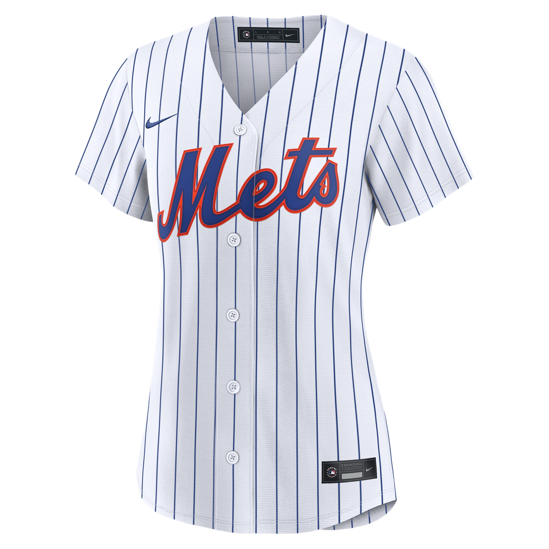 New York Mets Women's Home Replica Custom Jersey - White