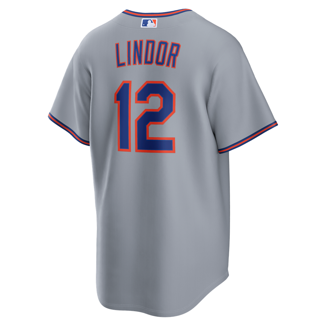 Francisco Lindor New York Mets Road Jersey - Gray